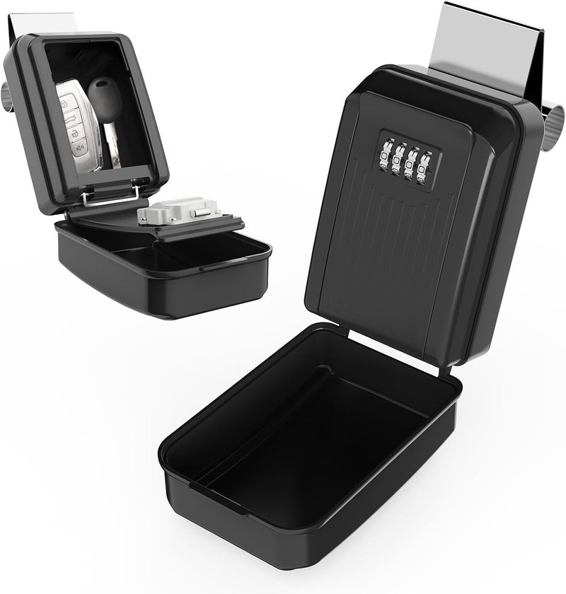 Lifronkit Car Window Lock Box for Turo, Car Key Lock Box, 4-Digit Combination Lockbox, Larger Capacity Security Key Hiders for Ride Share, Turo, GetAround(New Verison) - Image 1